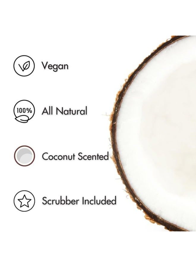 Cinema Secrets All Natural Vegan Brush & Blender Sponge Soap, coconut oil based, scrubber included. - Image 5